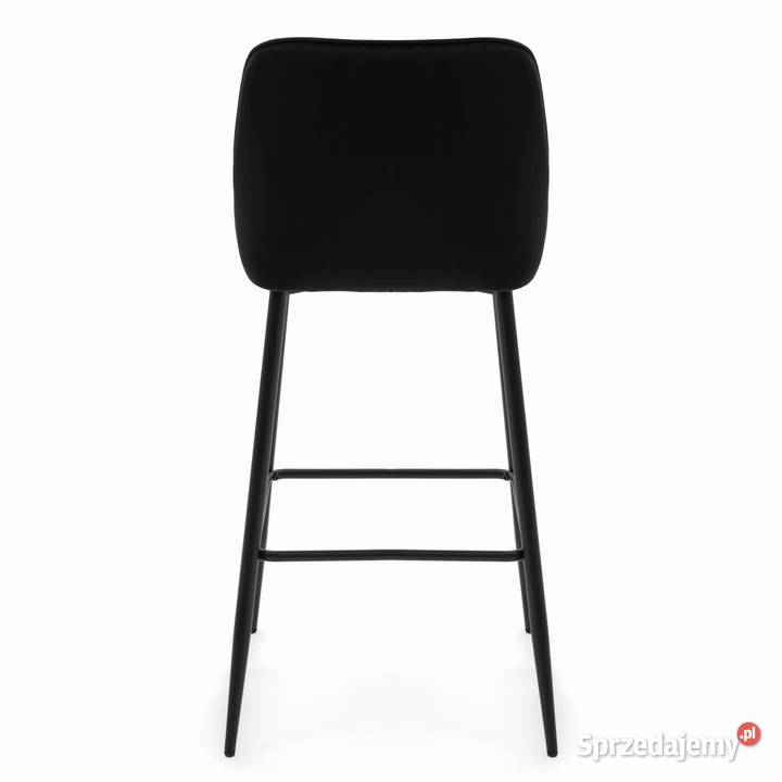 Czarny Hoker Tapicerowany Vasto Wysyłka 24H 51cm Tarchały Małe