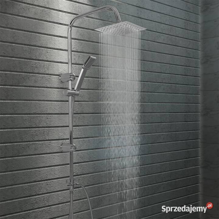 vidaXL Prysznic z deszczownicą i słuchawką stal Stal zbrojeniowa mazowieckie Warszawa