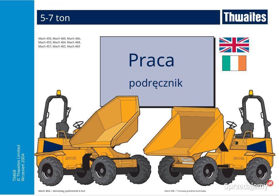 Thwaites 6 ton 5 ton 7 ton instrukcja napraw Kielce