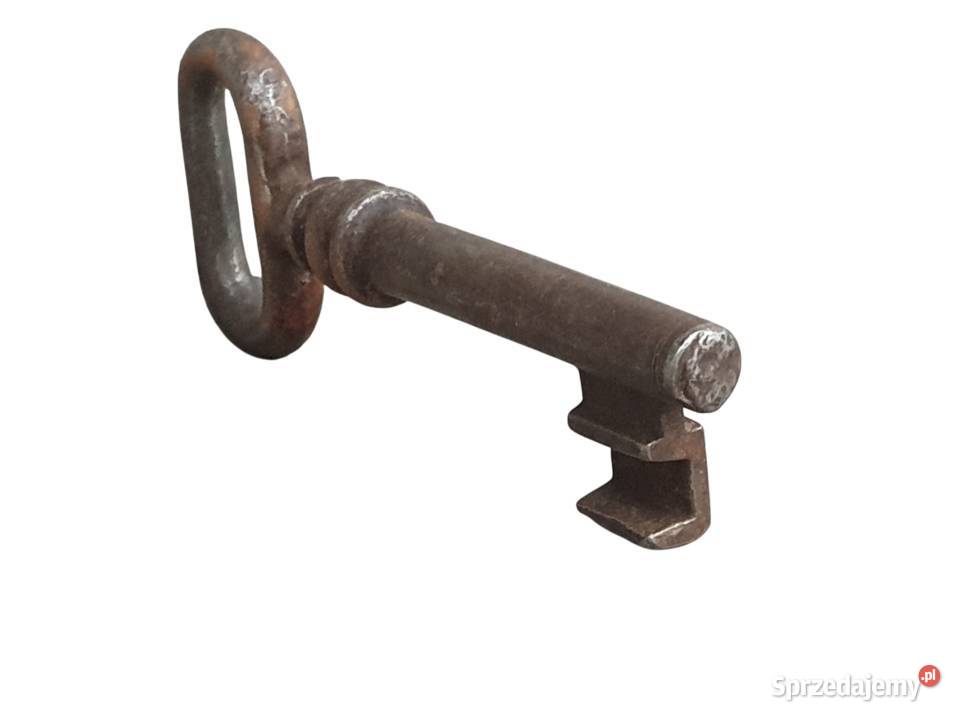 Stary metalowy klucz XVIIIXIX w ręcznie kuty śląskie Cieszyn