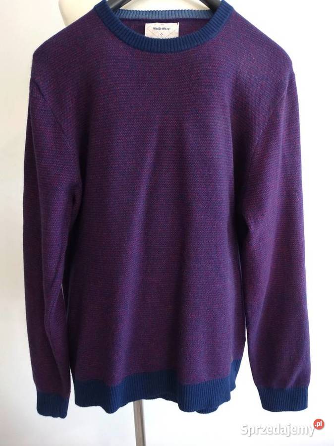 Sweter Wełniany 80 Wełna Merino Ciepły Crew Neck podlaskie Łomża