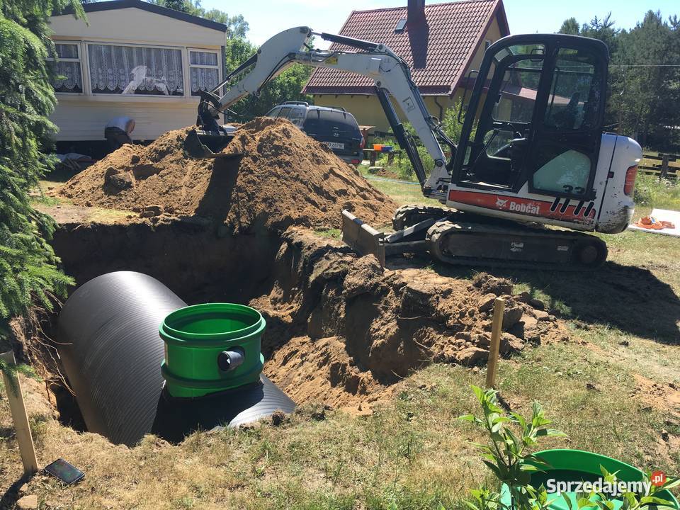 odwodnienia drenaże szamba rynny kanalizacja Olsztyn prace ogrodowe