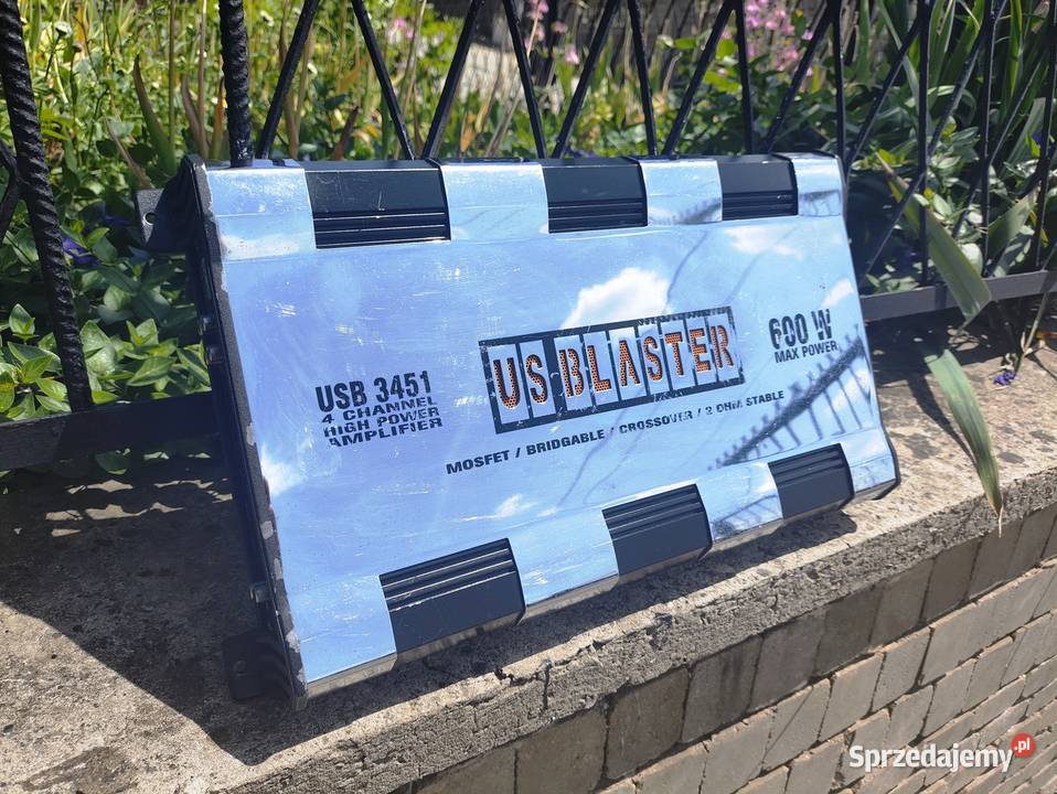 Wzmacniacz samochodowy 4 kanałowy US Blaster USB Wzmacniacze sprzedam