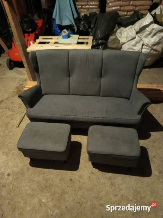Sofa z pufami Czarny Las