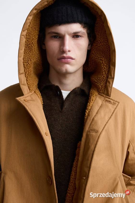 Wodoodporna krótka parka Zara łódzkie Łódź