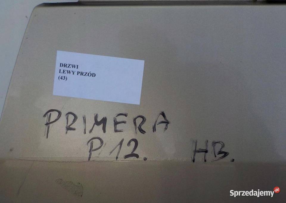 DRZWI LEWY PRZÓD NISSAN PRIMERA P12 Nowy Tomyśl