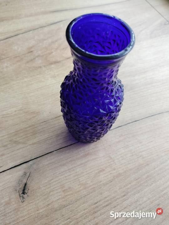 Wazonik grys lodowy granatowy prl Choszczno