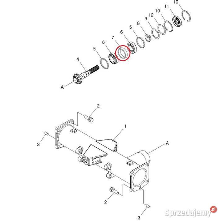Tuleja dystansowa 46 x 5070 x 1130 mm LS XJ 25