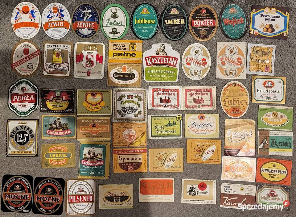 Etykiety piwne zestaw 210 etykiet piwnych