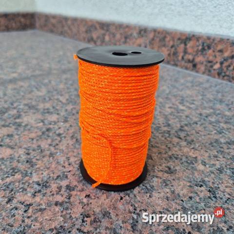 Sznurek brukabarski 100 mb 18 mm Pomarańczowy Zabrze