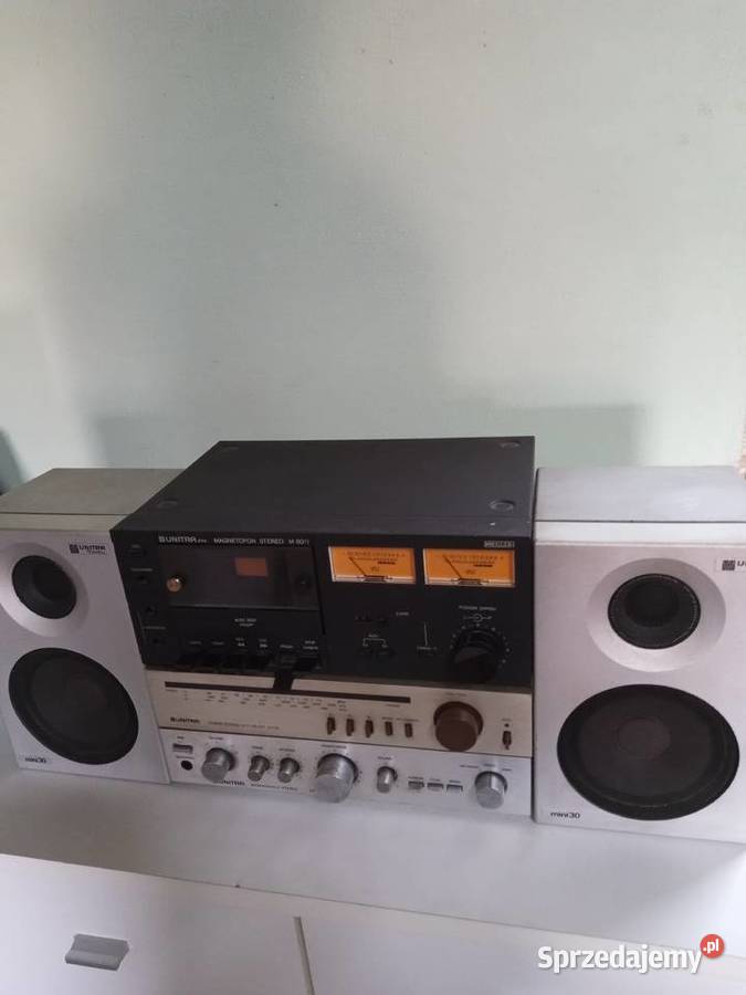 Zestaw stereo UNITRA PRL lata 80 Tychy
