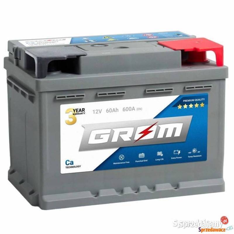 Akumulator 60Ah 600A GROM Premium Centralne zamki Gdynia