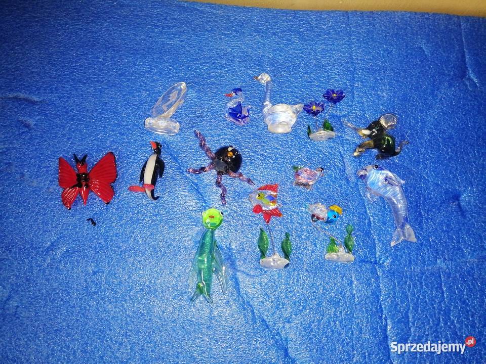 figurki szklane zestaw Porcelana i szkło