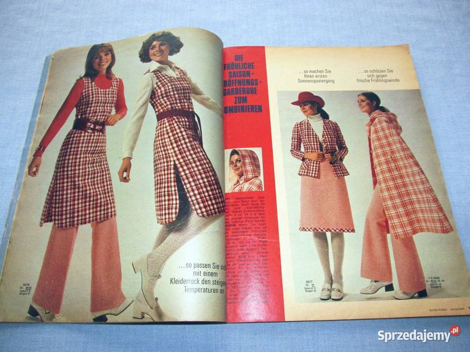 Burda Moden 11971 magazyn mody wykroje Vintage Skępe sprzedam