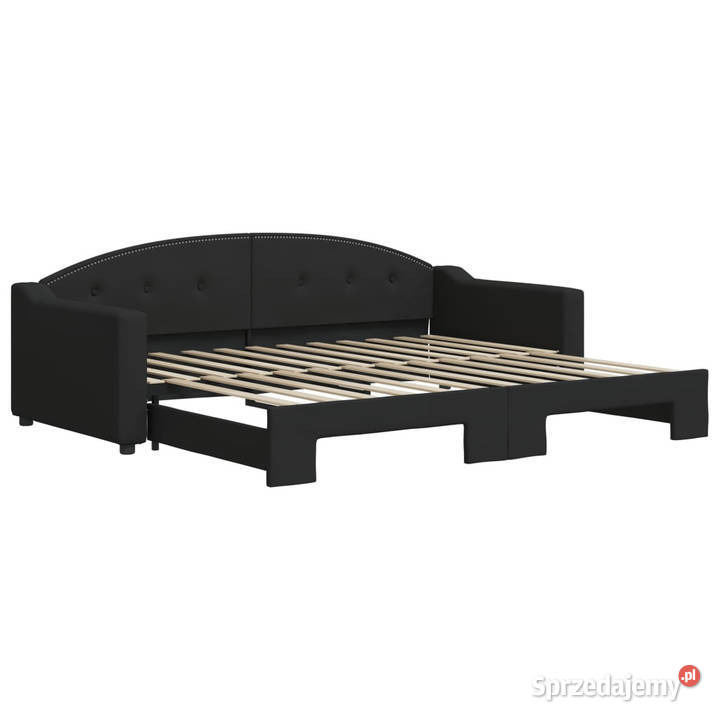 Sofa rozsuwana czarna tkanina 90x200 WM3197532 mazowieckie Warszawa