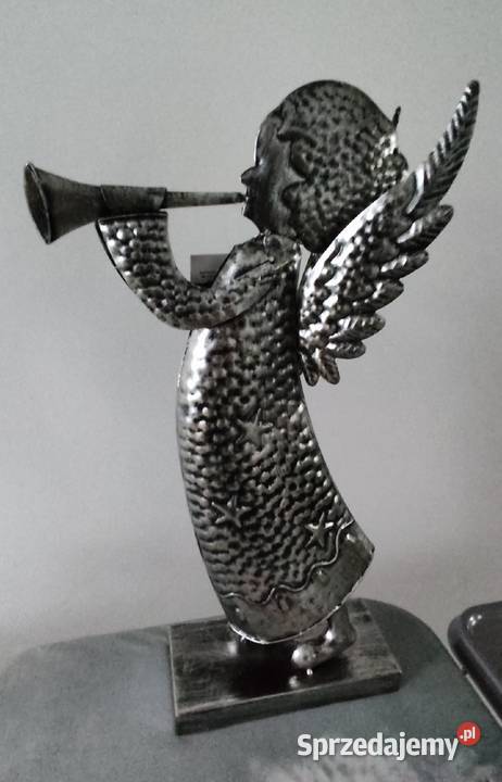 Anioł metalowy duży Figurki i rzeźby Dębica sprzedam