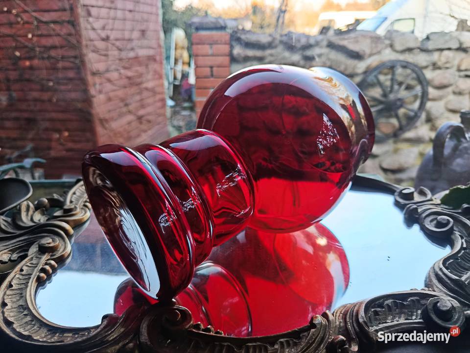 Śliczny wazon grubsze szkło Klenica