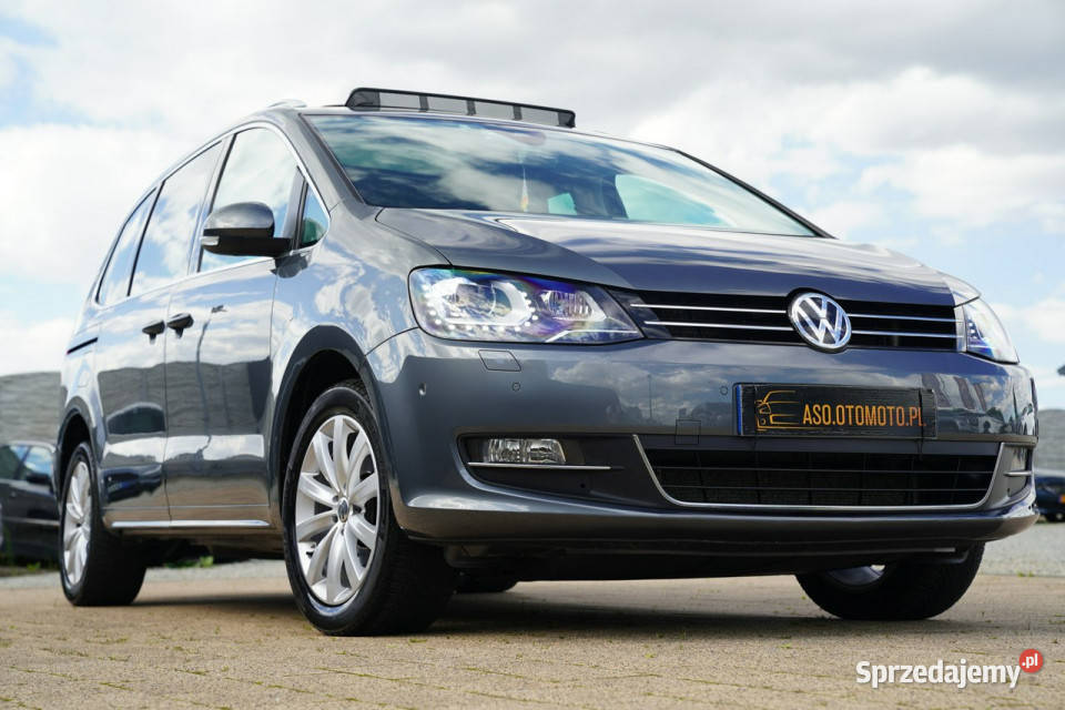 Volkswagen Sharan HIGHLINE panorama BIXENONY kurtyny powietrzne Otmuchów