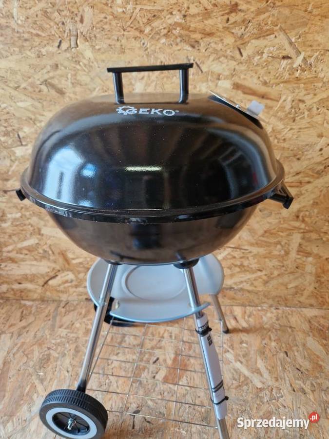 Grill węglowy okrągły z pokrywą i pokrowcem Głogowa