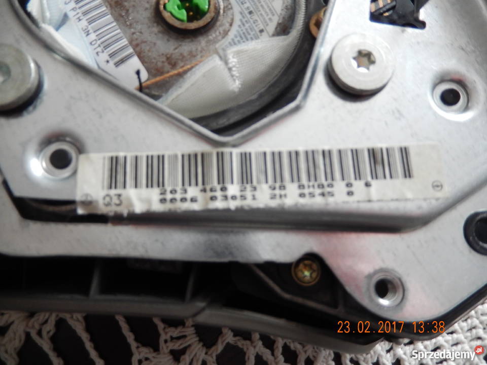 Poduszka powietrzna kierowcy Mercedes W 203 poduszki powietrzne Końskie