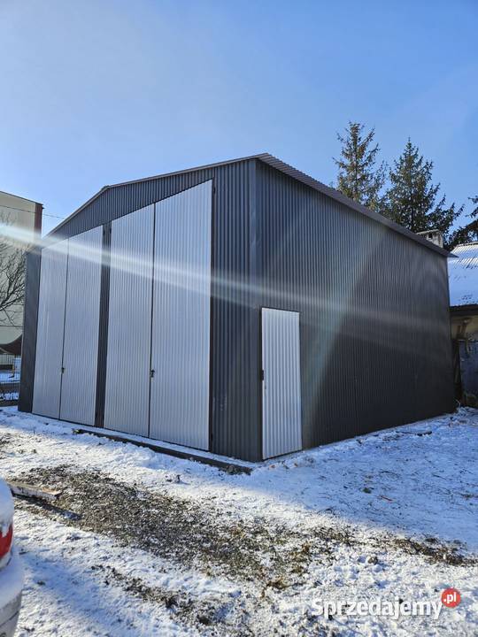 E170 Grafitowy GARAŻ BLASZANY Magazyn Rolniczy Wadowice