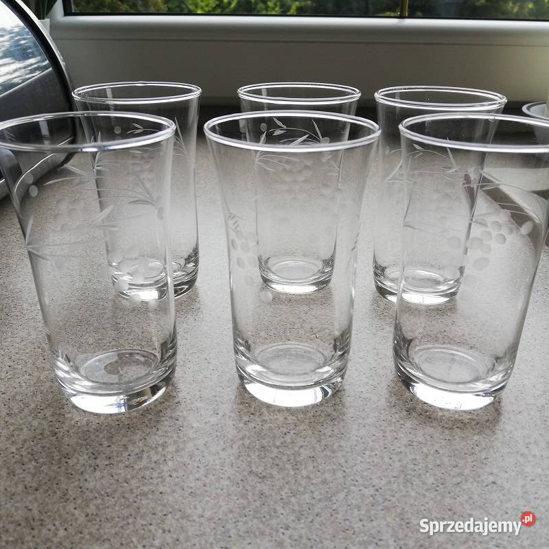 Literatki szklanki szklaneczki do napoi 6 Sieradz sprzedam