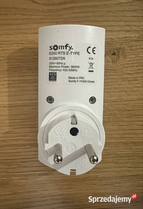 Gniazdko Somfy RTS 43342 MHz Części i akcesoria Gniezno