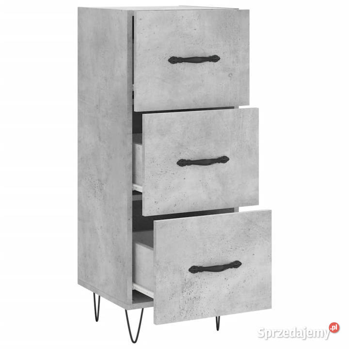 Szafka szarość betonu 345x34x90 materiał Warszawa