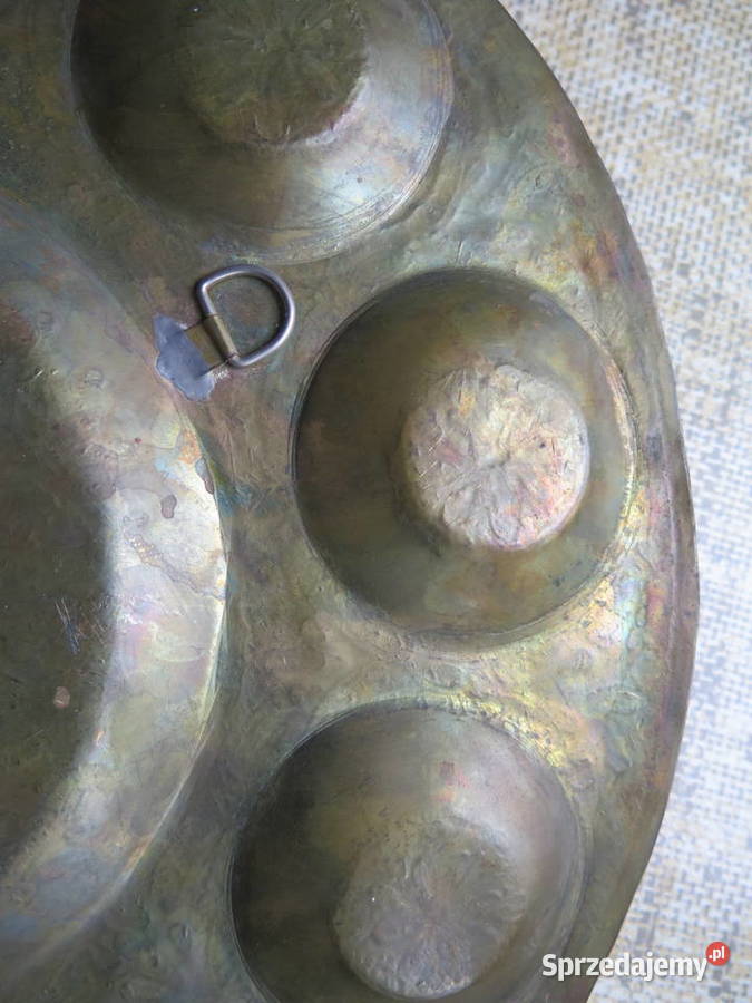 Talerz dekoracyjny na ścianę metalowy mazowieckie Warszawa sprzedam