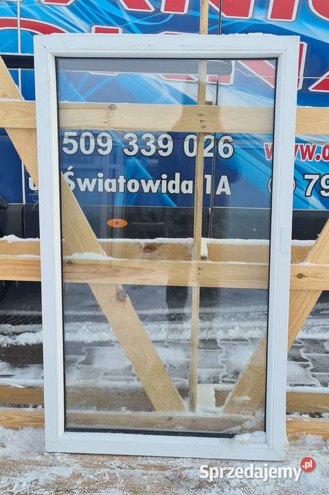 OKNO KacprzaK 79x133 FIX OKNA Używane Witryna Okna ścienne