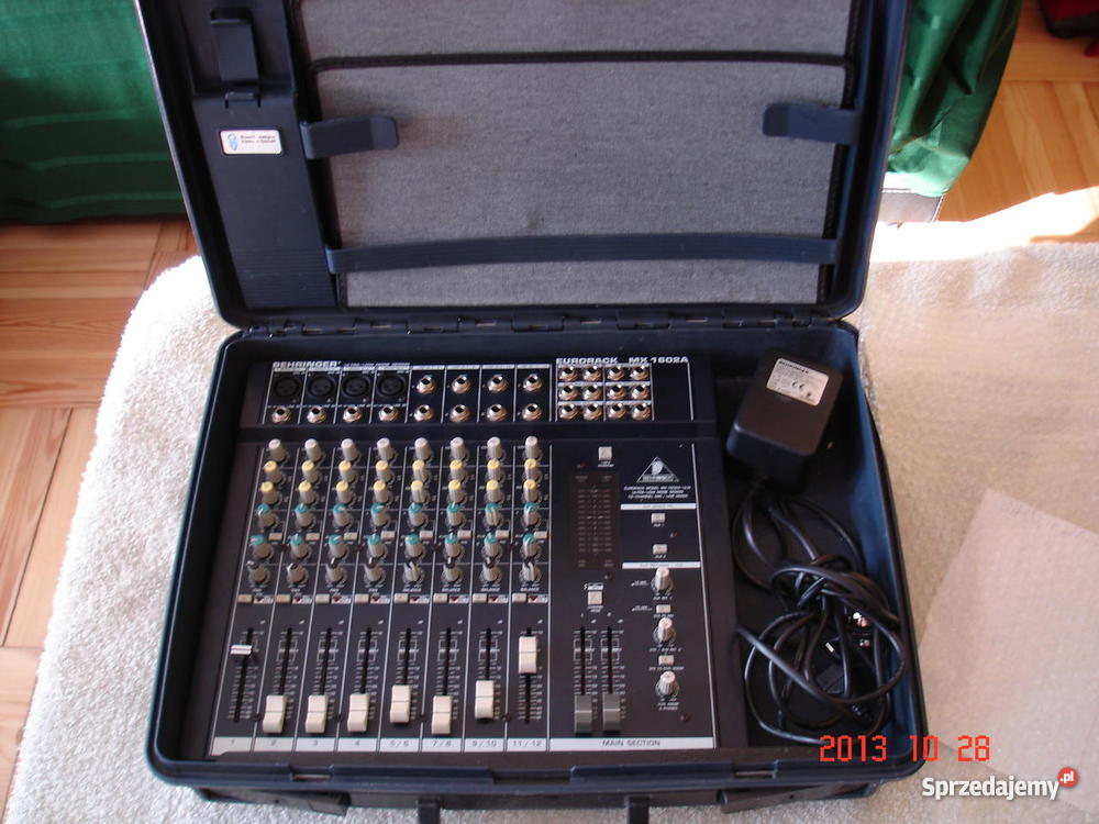 BEHRINGER EURORACK MX 1602 A mikserym nagłośnienie Sprzęt estradowy, studyjny i DJ-ski łódzkie Pabianice