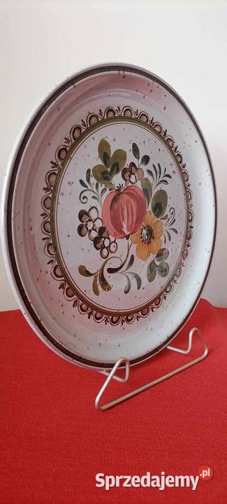 Talerz Ceramiczny Sielska Łąka Retro Wałbrzych