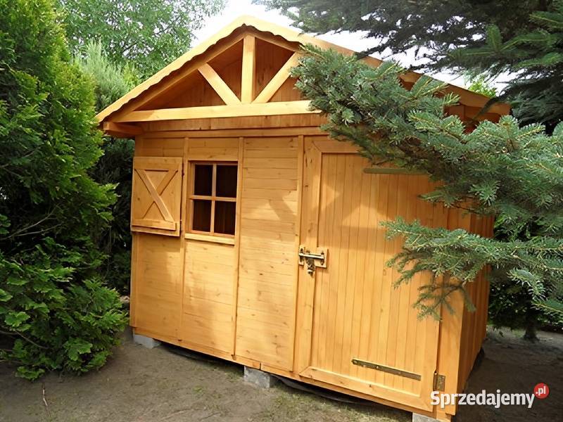 DOMEK NARZĘDZIOWY OGRODOWY DREWNIANY 3x3 DACH Parzymiechy