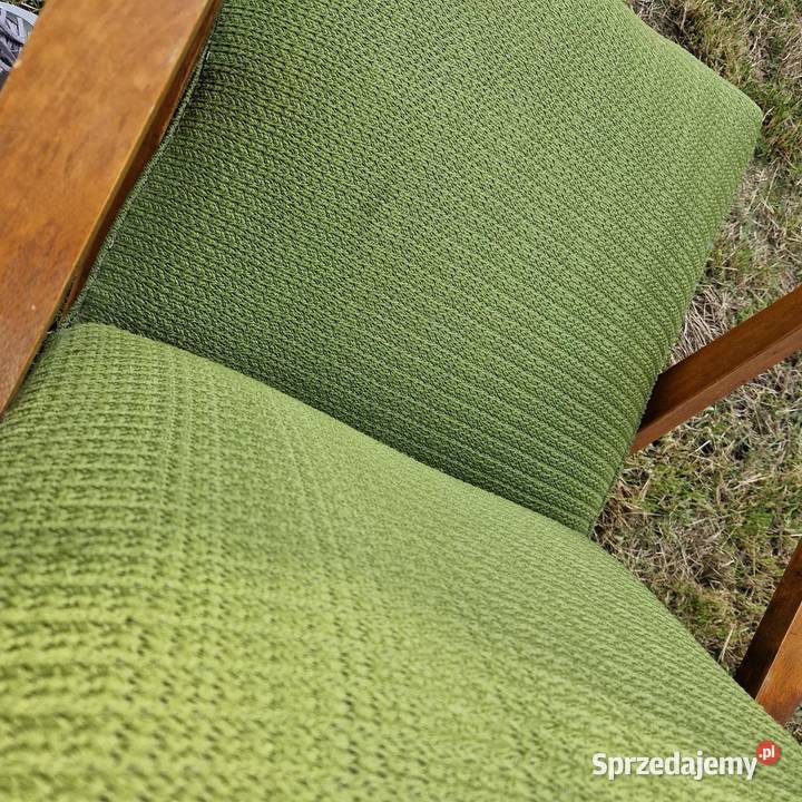 Fotel na sprężynach prl vintage 1cm Bydgoszcz sprzedam