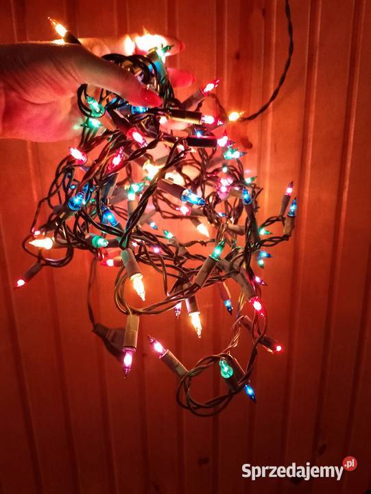 MEGA zestaw łańcuchy choinkowe 5 srebro złoto Boże Narodzenie Łapy