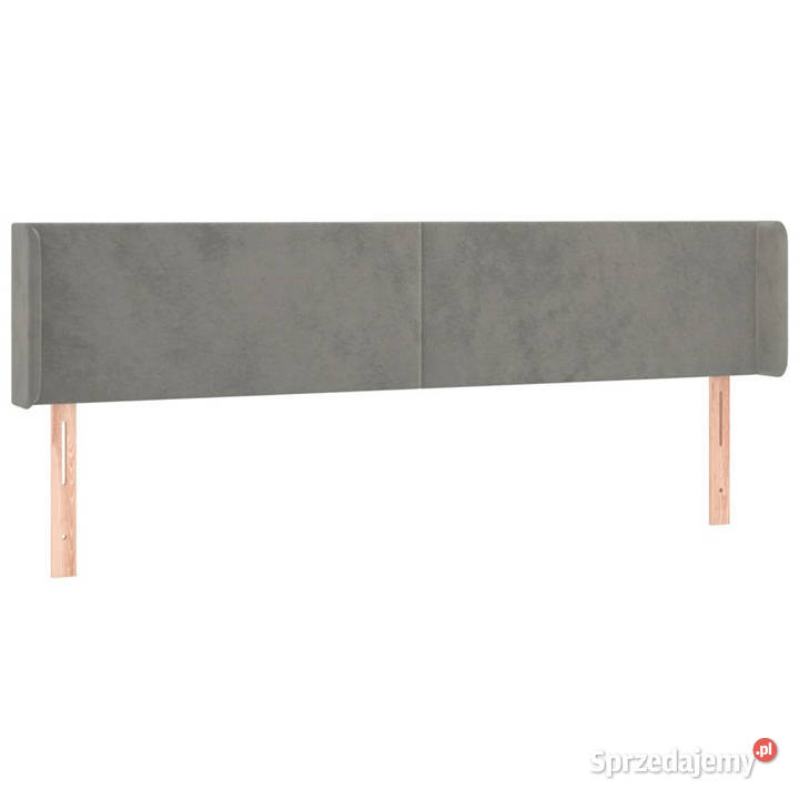 Zagłówek do łóżka z LED jasnoszary 203x16x7888 Warszawa