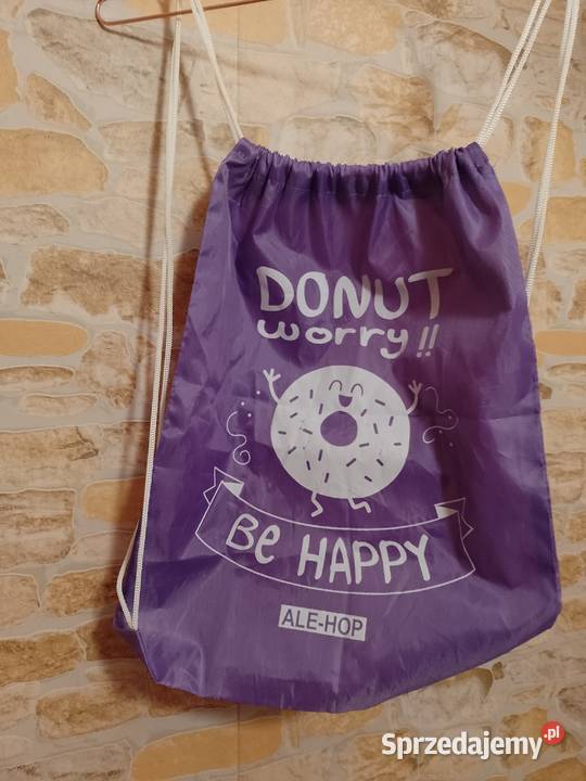 Ale HOP Fioletowy plecak worek z Londynu NOWY Kraków