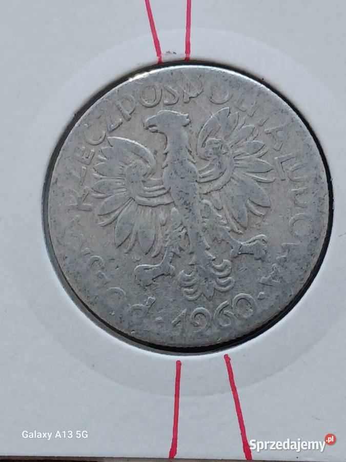 5 Złotych Rybak 1960 r Rybak 1 wielkopolskie Konin
