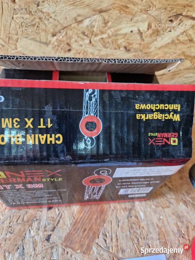 Wyciągarka łańcuchowa Onex OX 459 1 tona Głogowa