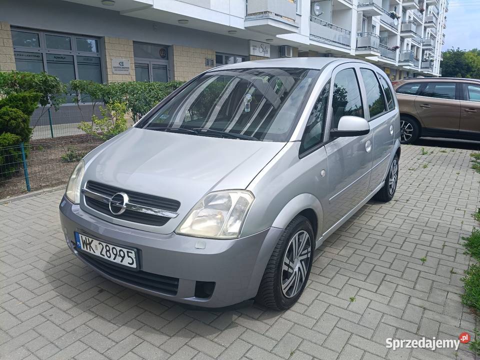 Opel Meriva tani ekonomiczny minivan bez rdzy srebrny mazowieckie