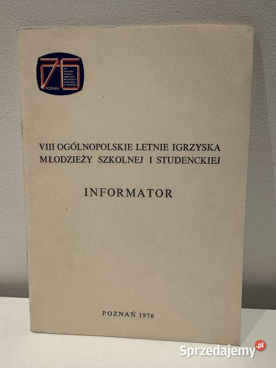 Broszura Informator VIII Letnich Igrzysk Poznań