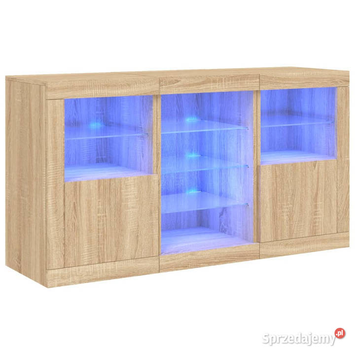 Szafka z oświetleniem LED dąb sonoma 123x37x67 Warszawa sprzedam