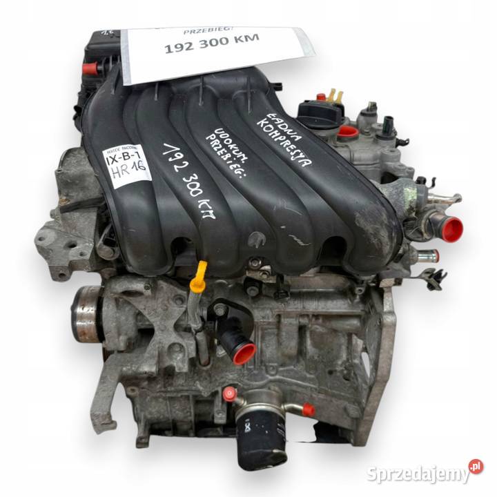 SILNIK HR16 Nissan Juke Note 16 16V 4 wtryski lubelskie Chełm