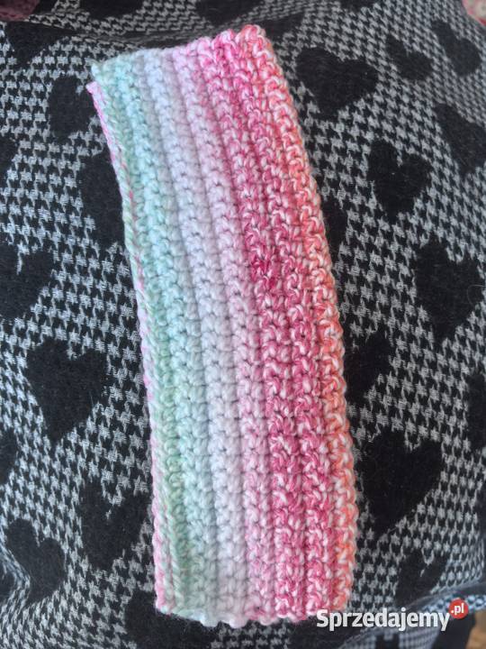 Rękawiczki bez palców mitenki handmade damskie