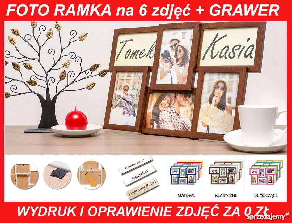 Ramka na zdjęcia ramki 6 pomysł na prezent Gliwice