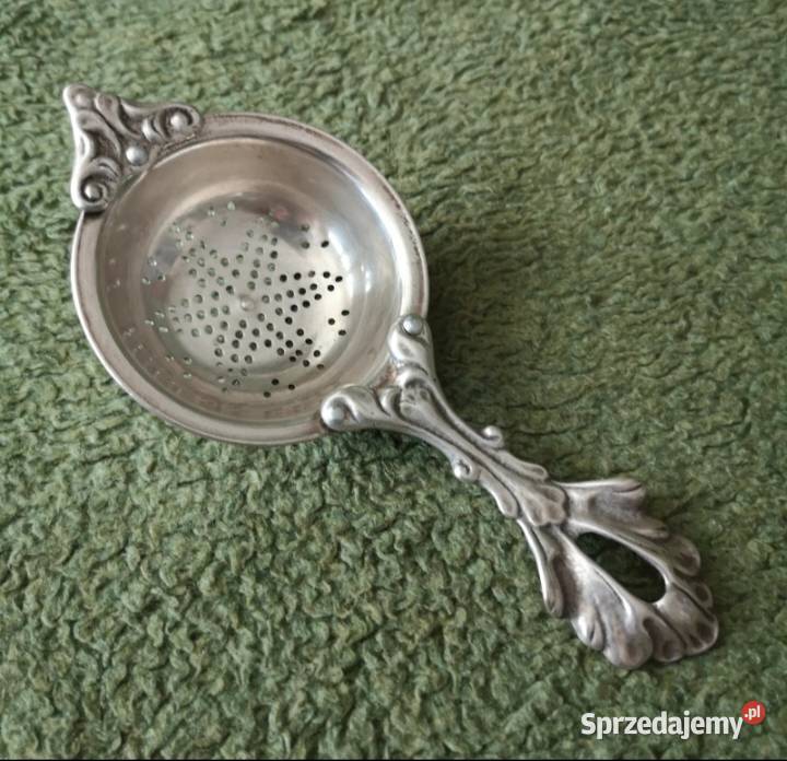 Zgrabne sitko do ziół i herbaty styl neorokokowy śląskie Katowice