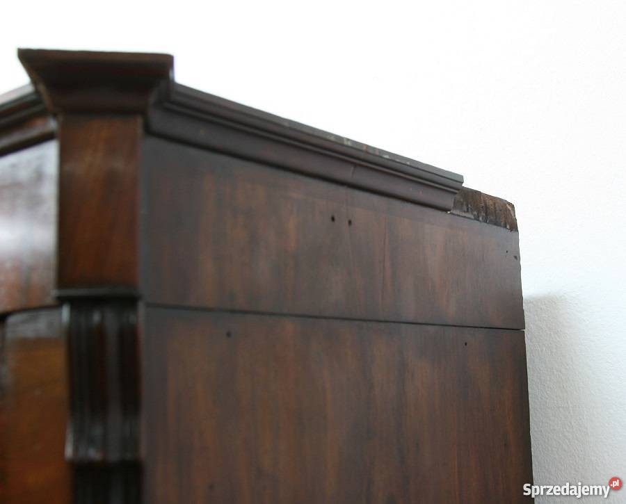 PIĘKNA ORYGINALNA SZAFA ZIMLER MAHOŃ ANTYKI mazowieckie Marki sprzedam