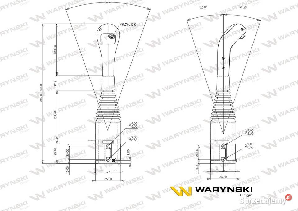 Joystick Dźwignia Na Kulki Z Jednym Przyciskiem Radom