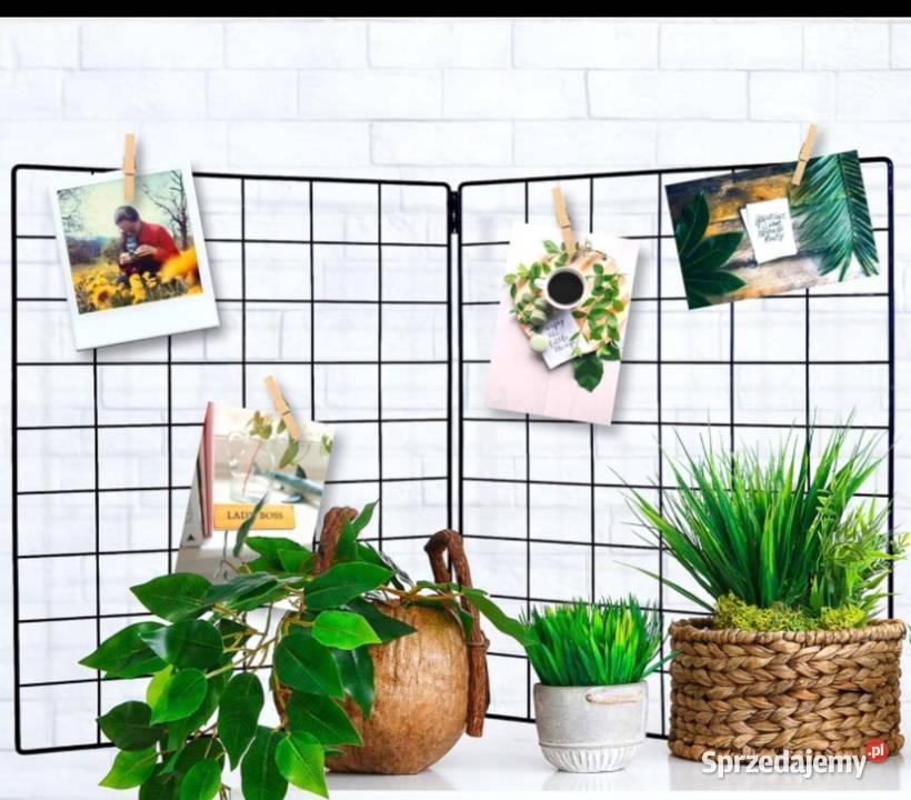 Zestaw dwóch czarnych metalowych kratek Budzyń