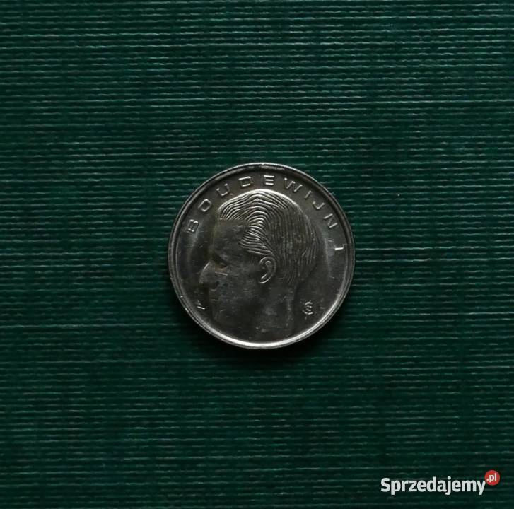 BELGIA 1 frank 1990r Napis holendersku BELGI Numizmatyka